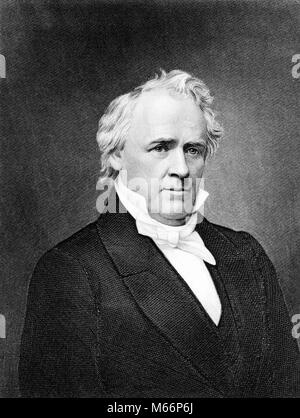 1850s ritratto James Buchanan 1791-1868 xv presidente americano democratico equilibrio moderato schiavitù HOME WHEATON PENNSYLVANIA USA - Q49002 CPC001 HARS LEADERSHIP PA NORTHEAST autorità politica presidenti regione medio atlantica COMMONWEALTH MID-ATLANTIC REGIONE EAST COAST 15esimo stato KEYSTONE 1850s 1868 democratici maschi 1791 B&W IN BIANCO E NERO DI BUCHANAN etnia caucasica persona famosa HAR001 JAMES James Buchanan occupazioni moderata in vecchio stile personalità persone WHEATON Foto Stock