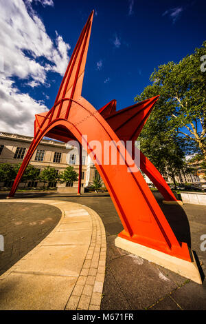 La scultura Stegosaurus Alfred E. Burr Mall   Hartford, Connecticut, Stati Uniti d'America Foto Stock