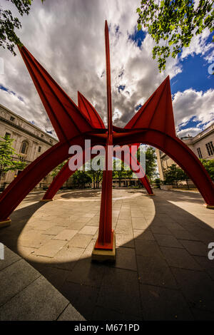 La scultura Stegosaurus Alfred E. Burr Mall   Hartford, Connecticut, Stati Uniti d'America Foto Stock