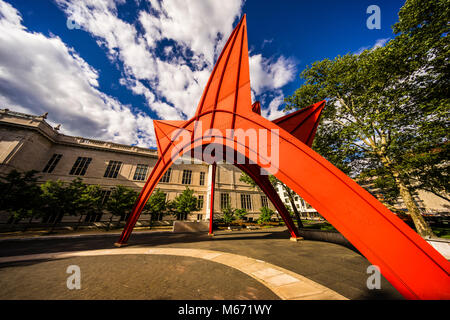 La scultura Stegosaurus Alfred E. Burr Mall   Hartford, Connecticut, Stati Uniti d'America Foto Stock