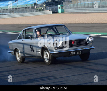 Douglas Martin, Fiat 2300 S Coupe, VSCC, Pomeroy trofeo, Silverstone, 24 febbraio 2018, 2018, auto, Chris McEvoy, cjm-fotografia, concorrenza, Febr Foto Stock