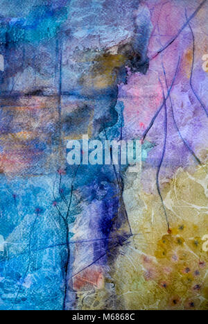 Studio in olio d'oliva e blu Foto Stock