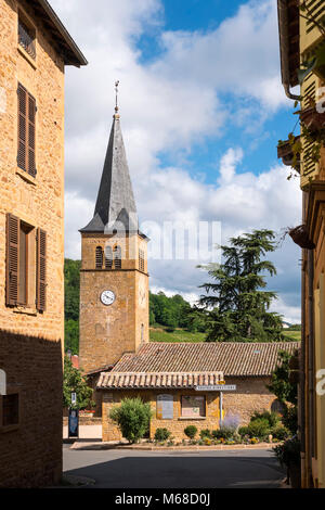 Chiesa di Saint-Martin Ville sur Jarnioux Villefranche-sur-Saône Rhône Auvergne-Rhône-Alpes Francia Foto Stock