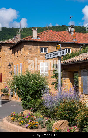 Ville sur Jarnioux Villefranche-sur-Saône Rhône Auvergne-Rhône-Alpes Francia Foto Stock