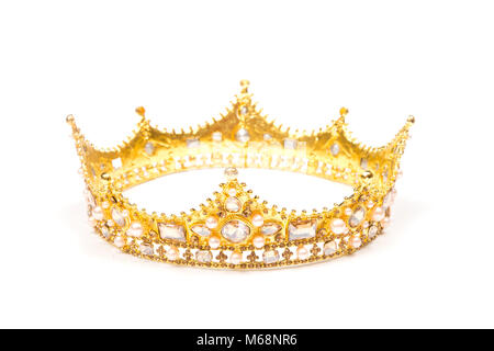 Un letto King o Queen's Golden Crown Foto Stock