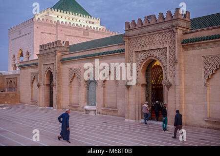 Mausoleo di Mohammed V, Rabat, Marocco Foto Stock