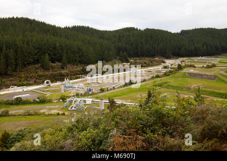 Energia Geotermica Wairakei Station Foto Stock