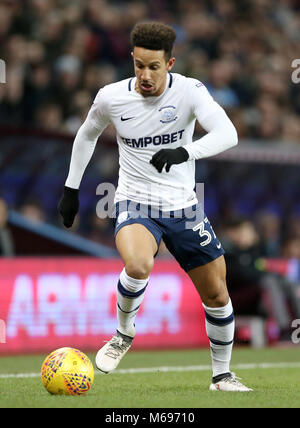 Preston North End's Callum Robinson Foto Stock