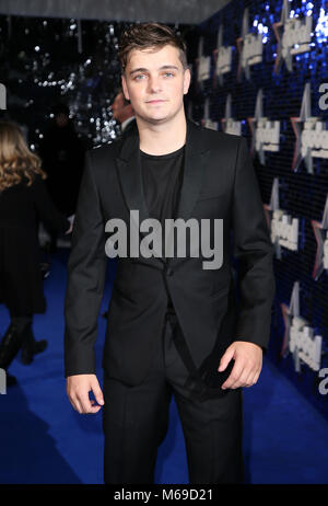 Martin Garrix assiste il Global Awards, un nuovissimo premi mostra ospitata da Global Media & Entertainment Group, a Londra, Eventim Apollo Hammersmith. Foto Stock