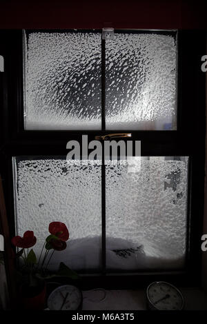 Bont Goch, Aberystwyth, Ceredigion, West Wales, Bestia da est hits West South Wales Credito: Giles W Bennett/Alamy Live News Foto Stock