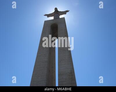 Estatua do Cristo Rei em Lisboa Foto Stock