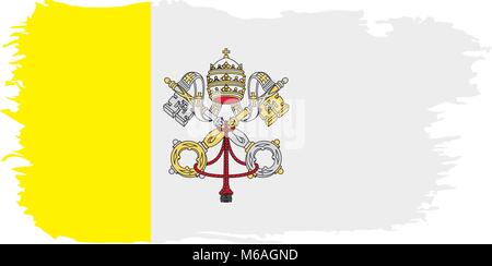 Vaticano bandiera, illustrazione vettoriale Illustrazione Vettoriale
