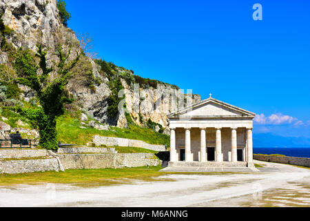 Vecchio Kerykra Phanteon. Importante attrazione turistica di Corfù, Grecia. Foto Stock