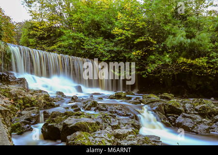 Crumlin Glen cascata.. Foto Stock