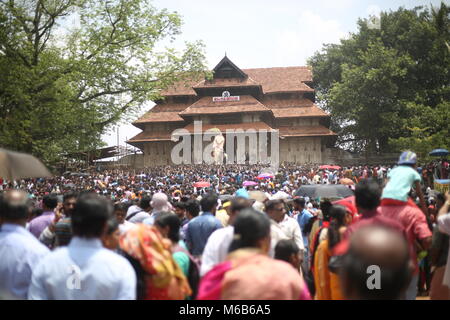 Il kerala festival, thrissur pooram Foto Stock