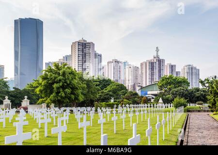 Campo olandese di onore Menteng Pulo di Jakarta, isola di Giava, Indo Foto Stock