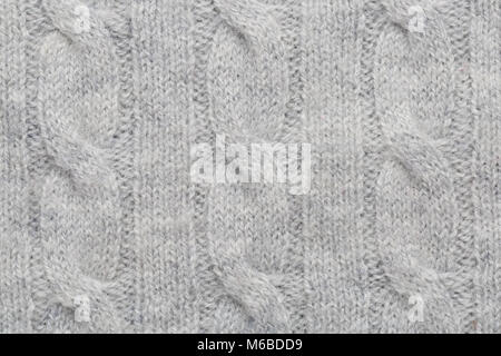 Grigio Abbellito tessuto di lana come sfondo Foto Stock
