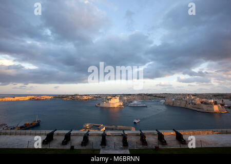 Tomaia Barracca Gardens - Valletta, Malta Foto Stock