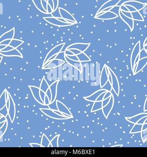 Vettore con sfondo disegnato a mano i fiori Illustrazione Vettoriale