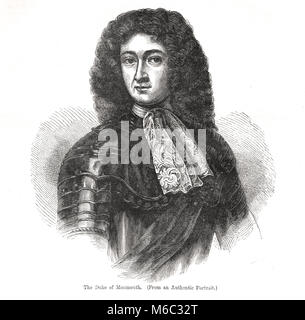 James Scott, primo duca di Monmouth, figlio illegittimo di Carlo II, leader del Monmouth Rebellion di 1685 Foto Stock
