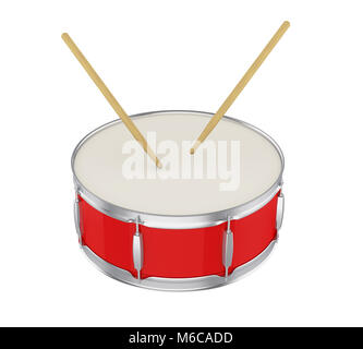 Bass Drum isolato Foto Stock