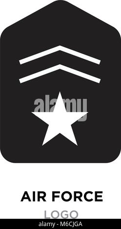 Air Force immagini logo,emblema militare immagine dell'icona, illustrazione vettoriale design Illustrazione Vettoriale