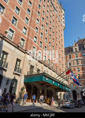 Chateau Frontenac progettato dall architetto americano Bruce prezzo (1893), Quebec City, Quebec, Canada. Ora funziona come il Fairmont Le Chateau Frontenac Foto Stock