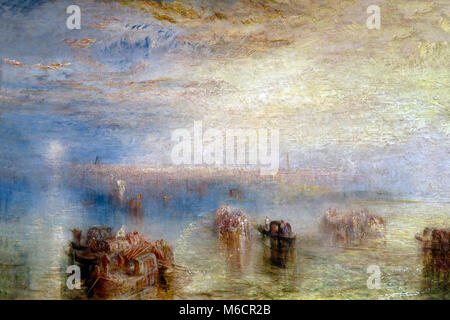 Approccio a Venezia, JMW Turner, 1844, National Gallery of Art di Washington DC, USA, America del Nord Foto Stock