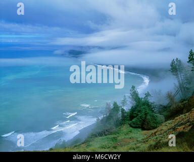 Cancellazione di tempesta, al solito Beach, Sinkyone Wilderness State Park, perso Costa, Mendocino County, California Foto Stock