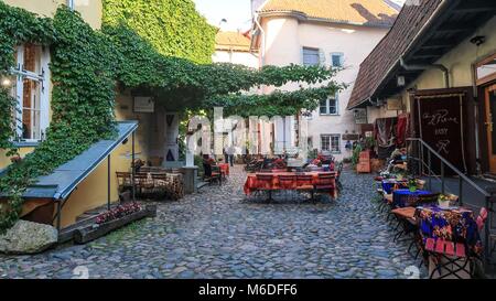 Tallinn medievale Città Vecchia, Estonia Foto Stock