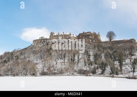 Il Castello di Stirling in inverno, Scotland, Regno Unito Foto Stock