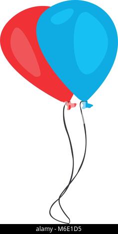 Coppia di icona di palloncini Illustrazione Vettoriale