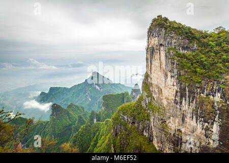 Cina Hunan, il Monte Tianmen Shan Foto Stock