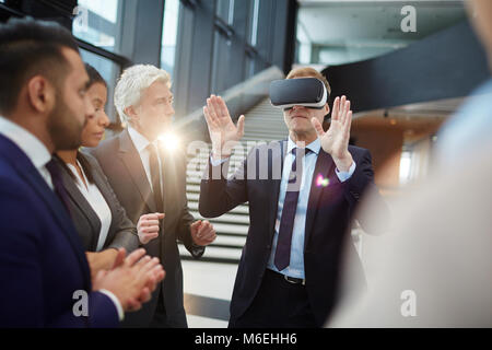 Presentazione di informazioni virtuale Foto Stock