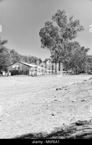 In Australia la vecchia pompa di benzina stazione di concetto di servizio Foto Stock