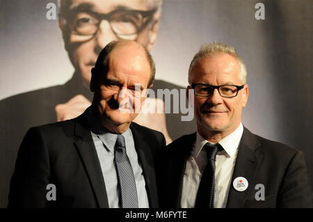 Celebrità frequentare la serata di apertura di Lumiere Film Festival, Lione, Francia Foto Stock