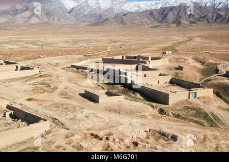 Foto aerea di un composto tra Ghazni e a Kabul in Afghanistan Foto Stock