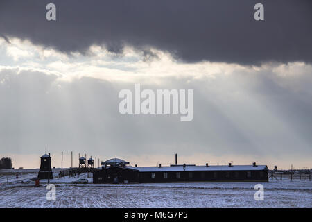 Majdanek campo di concentramento complesso memoriale in Lublin, Polonia Foto Stock