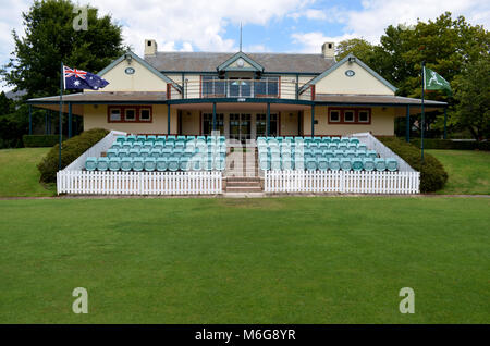 Bradman Oval Cricket pavilion Bowral NSW Australia Foto Stock