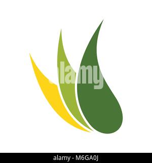 Natura astratta guaina simbolo Vector Graphic Logo Design Illustrazione Vettoriale