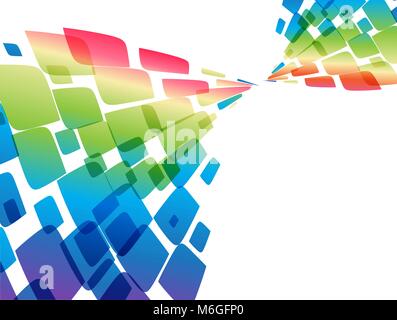 Colorato sfondo astratto, template vettoriale Illustrazione Vettoriale