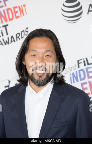 Santa Monica, Stati Uniti d'America. 02Mar, 2018. Kogonada frequenta lo spirito indipendente Awards il 3 marzo 2018 in Santa Monica, California. Credito: la foto di accesso/Alamy Live News Foto Stock