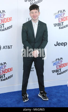 SANTA MONICA, CA - MARZO 03: Direttore Barry Keoghan assiste il 2018 Film Independent Spirit Awards il 3 marzo 2018 in Santa Monica, California Foto di Barry re/Alamy Live News Foto Stock