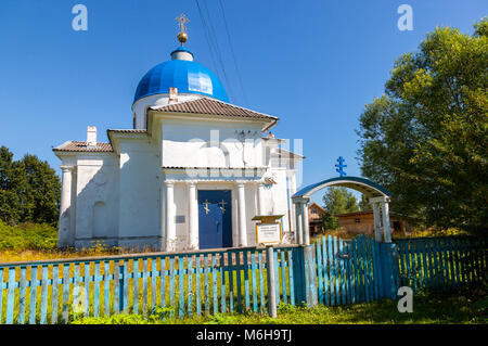 Chiesa ortodossa di Santa Caterina la Grande Martire in Rovnoe, Novgorod, Russia Foto Stock