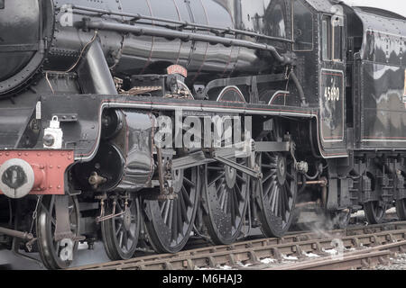 Il vapore Loco Leander sulla East Lancs Railway Foto Stock