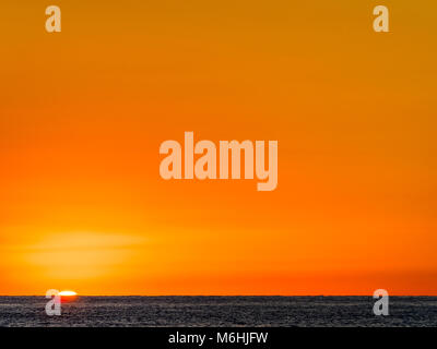 Vista del Golfo di Napoli da Isola di Procida, Italia Foto Stock