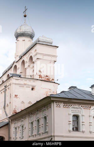 Campanile Saint Sophia Cattedrale di Veliky Novgorod, Russia. Essa fu costruita nel 1045-1050 Foto Stock