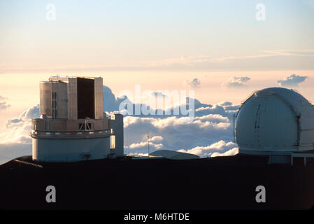 Space Telescope sulla cima della montagna Maunakea Foto Stock