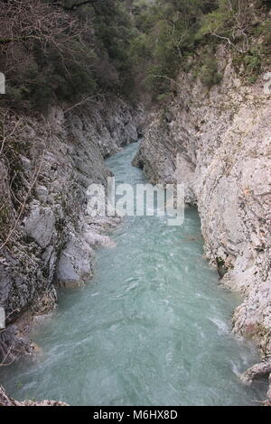 Inferi di ade al fiume Acheronte in Preveza, Grecia Foto Stock