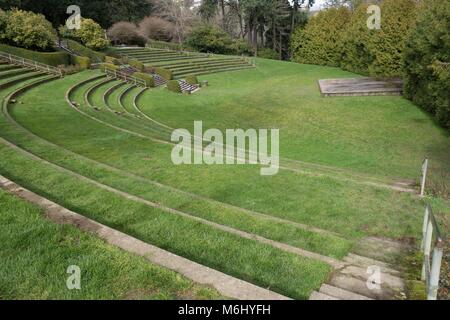 L'anfiteatro all'International Rose Test Garden a Portland, Oregon, Stati Uniti d'America. Foto Stock